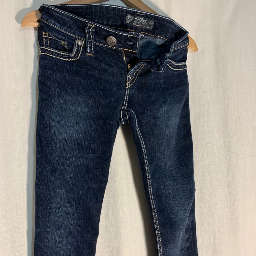 Silver Slim Bootcut Jeans (like new)